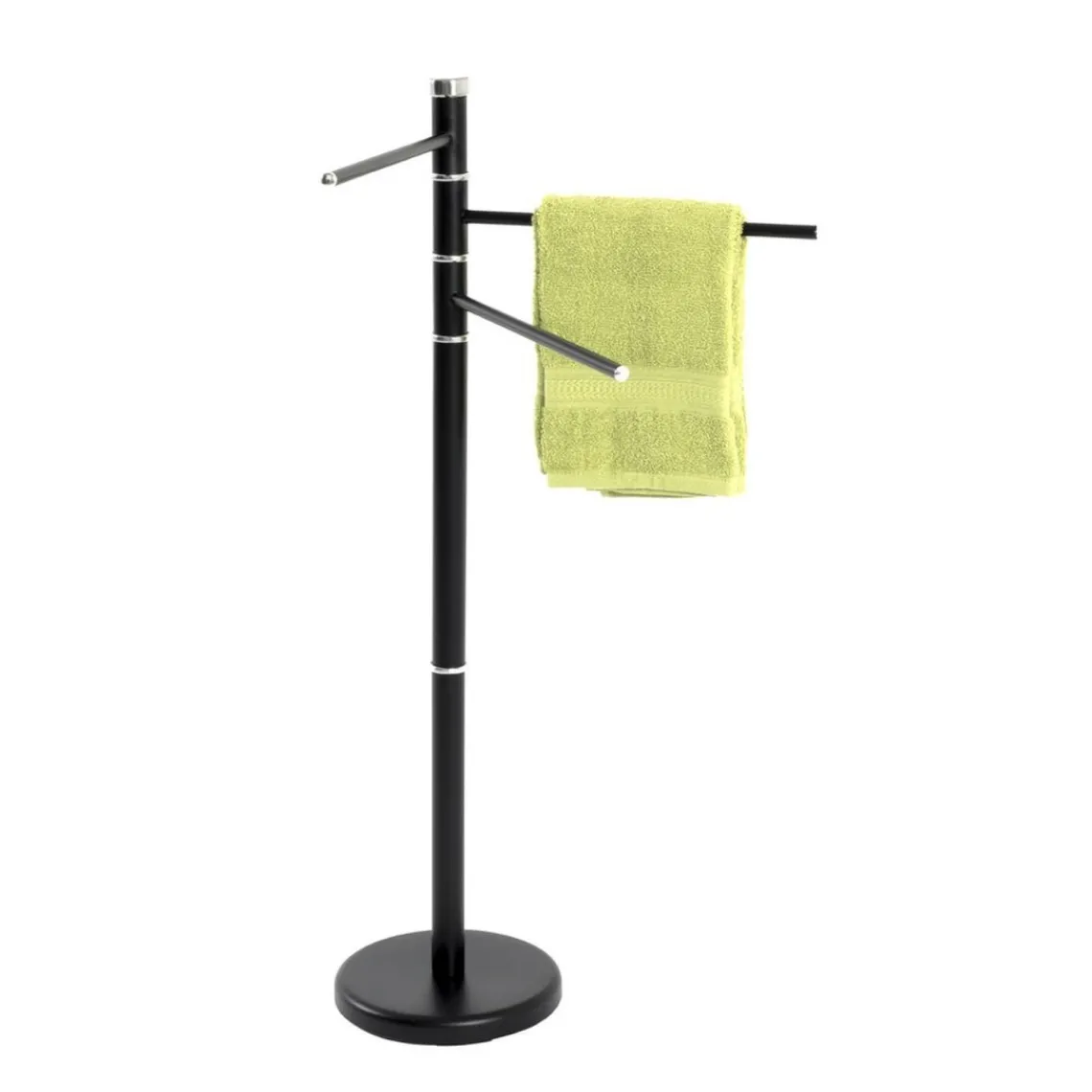 3S. x Home porte-serviettes structure en tube d'acier époxy noir, Hot