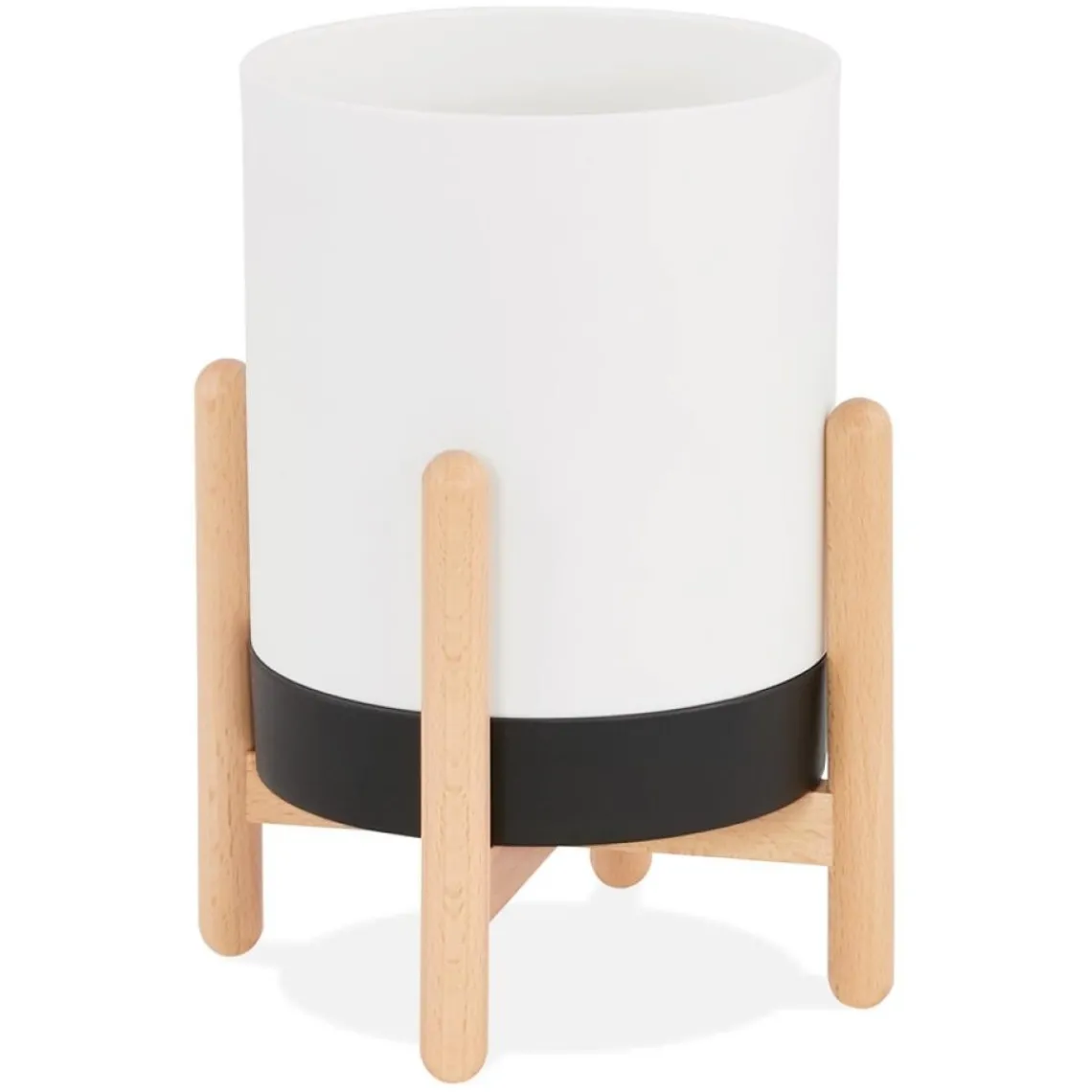 ALTEREGO Pot de fleurs intérieur 'MARGERIT' blanc design Discount