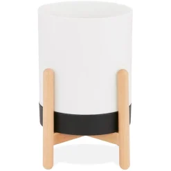 ALTEREGO Pot de fleurs intérieur 'MARGERIT' blanc design Discount