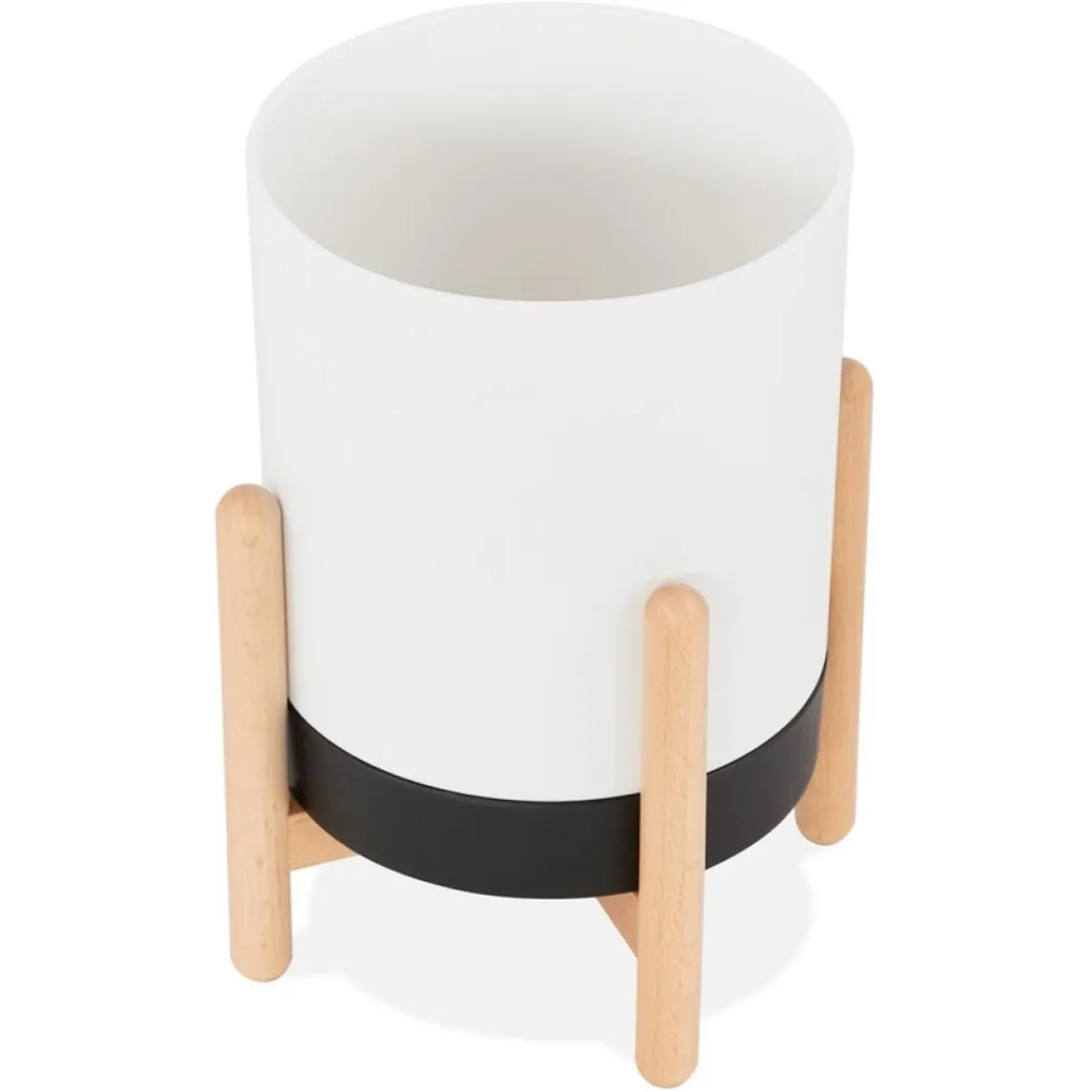 ALTEREGO Pot de fleurs intérieur 'MARGERIT' blanc design Discount