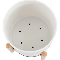 ALTEREGO Pot de fleurs intérieur 'MARGERIT' blanc design Discount