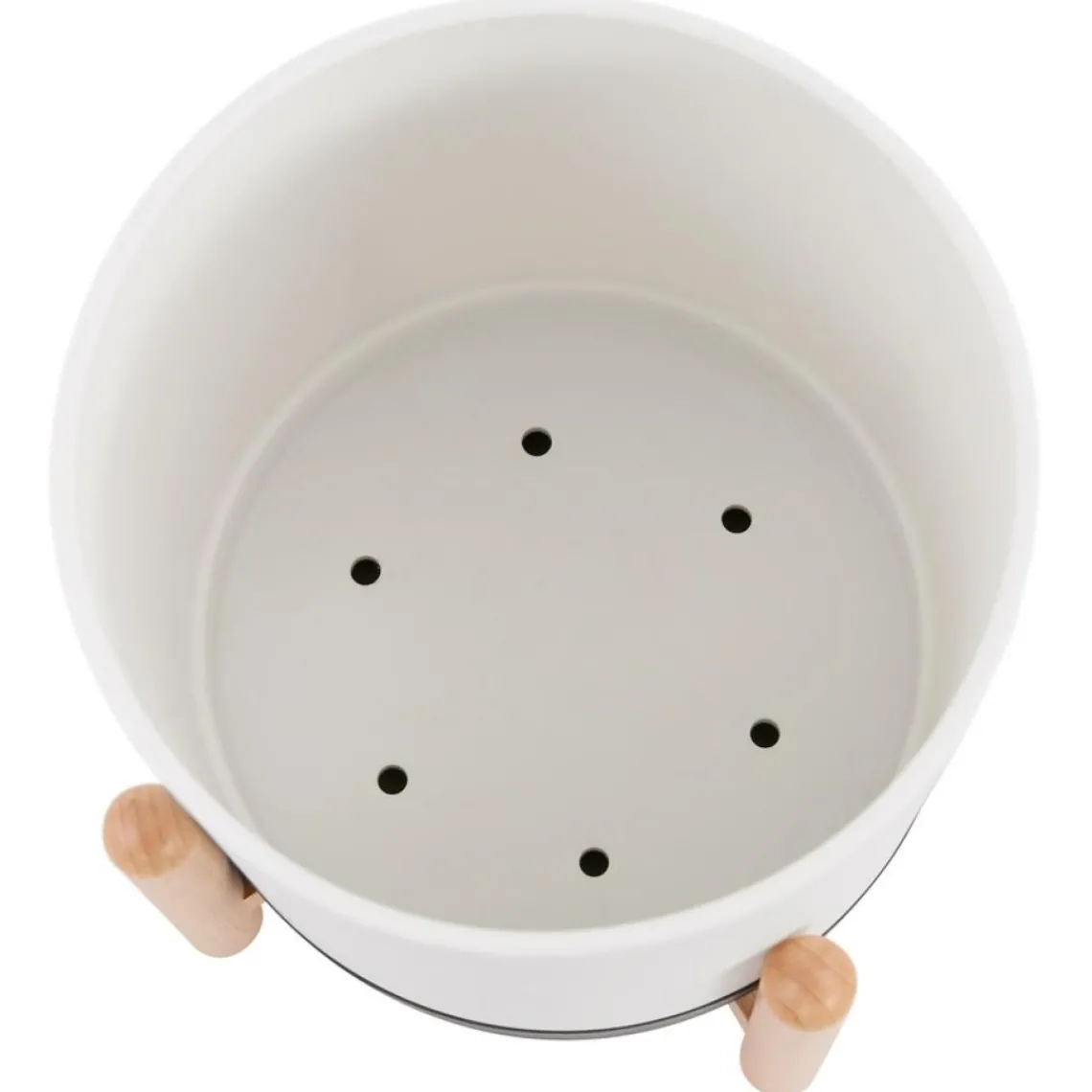 ALTEREGO Pot de fleurs intérieur 'MARGERIT' blanc design Discount