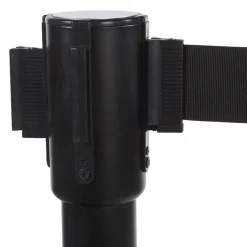 ALTEREGO Potelet 'ZIP' noir à sangle pour files d'attente Best