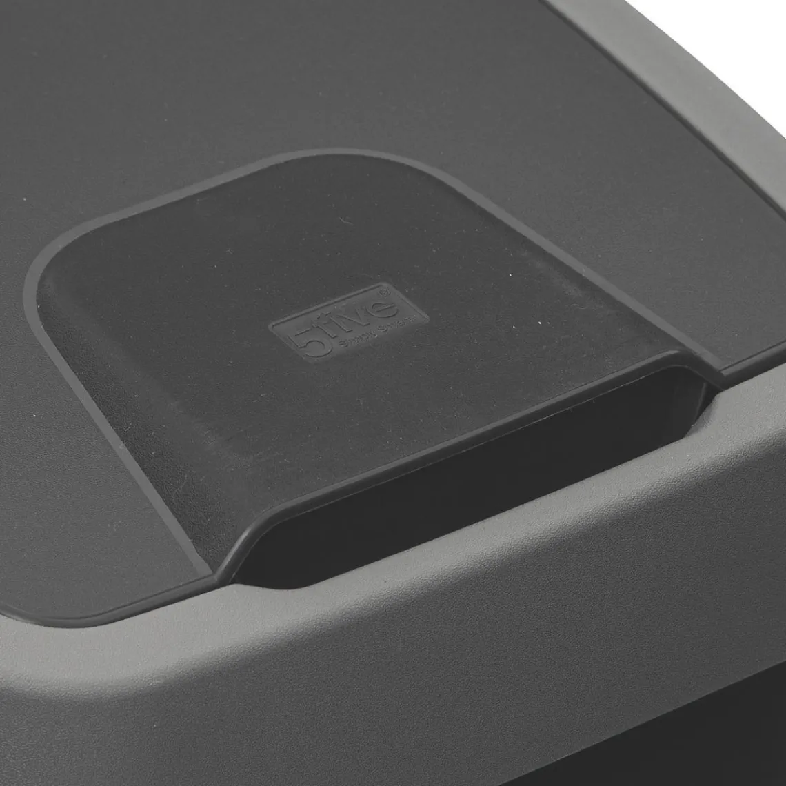 3S. x Home Poubelle 2 ouvertures plastique 45L gris New