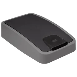 3S. x Home Poubelle 2 ouvertures plastique 45L gris New