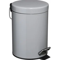 3S. x Home Poubelle grise en métal 3L New