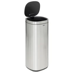 3S. x Home Poubelle 50L inox Push Gris Sale
