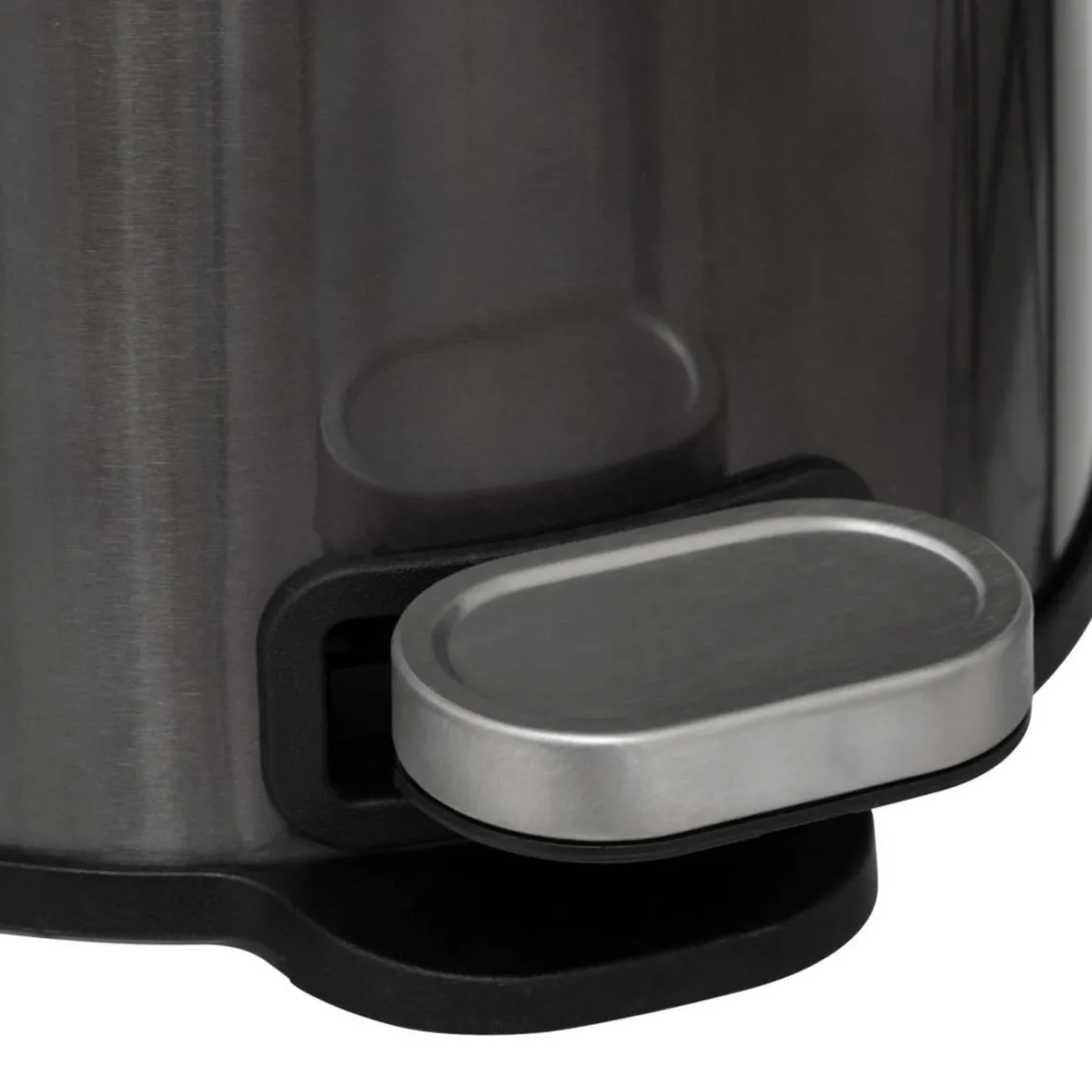 3S. x Home Poubelle métal et inox noir Delta Outlet