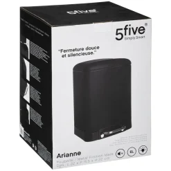 3S. x Home Poubelle noire Ariane 6Lvoir Clearance