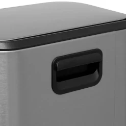 3S. x Home Poubelle Soft Close en inox finition mat 5L