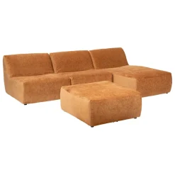 3S. x Home Pouf en velours Best