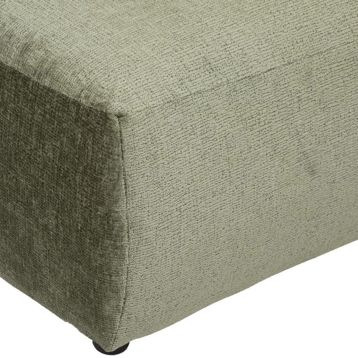 3S. x Home Pouf en velours vert cèdre Hot