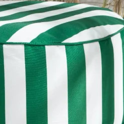 Today POUF GONFLABLE - SUMMER STRIPES Vert 50xH25 Clearance
