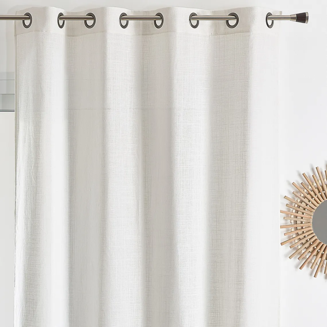 3S. x Home Px etamine unie 140x260 COTOLINO - écru Écru Sale