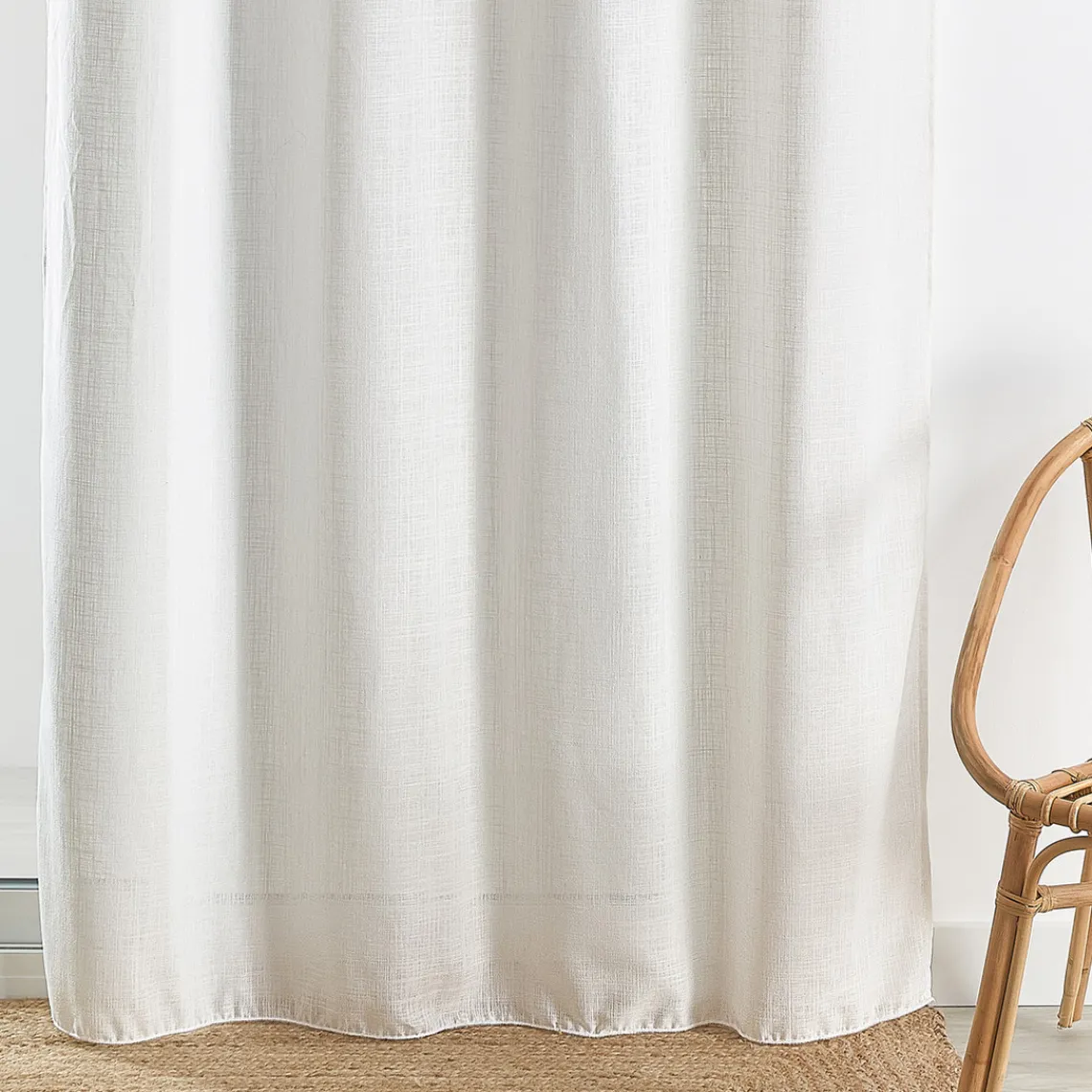 3S. x Home Px etamine unie 140x260 COTOLINO - écru Écru Sale