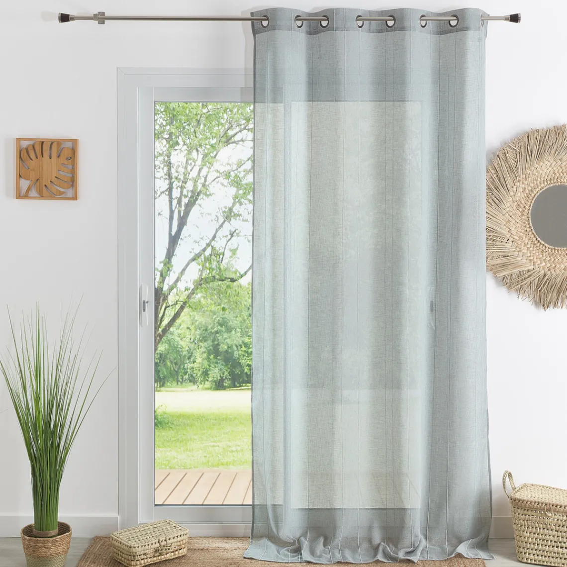 3S. x Home Px voilage en etamine 140x260 SPIRIT- Gris Clearance