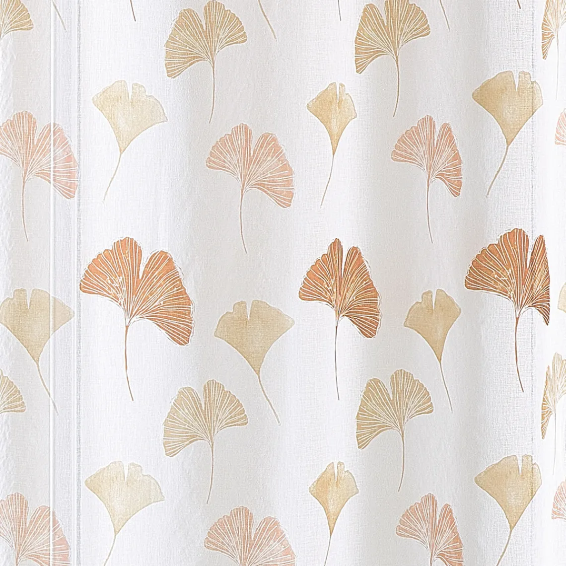 3S. x Home Px voilage etamine imprime 140x240 BILOBA - Terracotta Discount