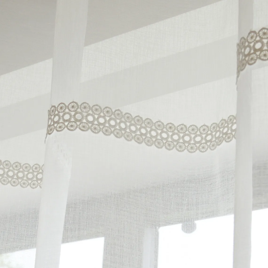 3S. x Home Px voilage etamine parement 140x240 OLBI - blanc cassé Clearance