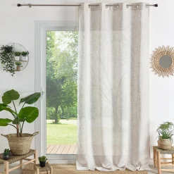 3S. x Home Px voilage uni 140x260 IBIZA - lin