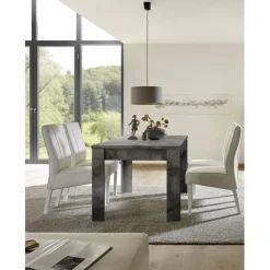 3S. x Home Rallonge 48cm pour table extensible URBINO oxyde Best