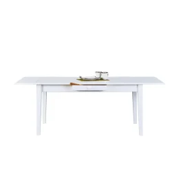 3S. x Home Rallonge De Table WESTERLAND Blanc Best