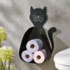 Becquet Range papier toilette en métal CHABOL Chat noir Discount