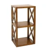Macabane Rangement 2 cases avec croisillons en bois mindi - EDEN New