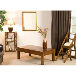 Macabane Rangement 2 cases avec croisillons en bois mindi - EDEN New