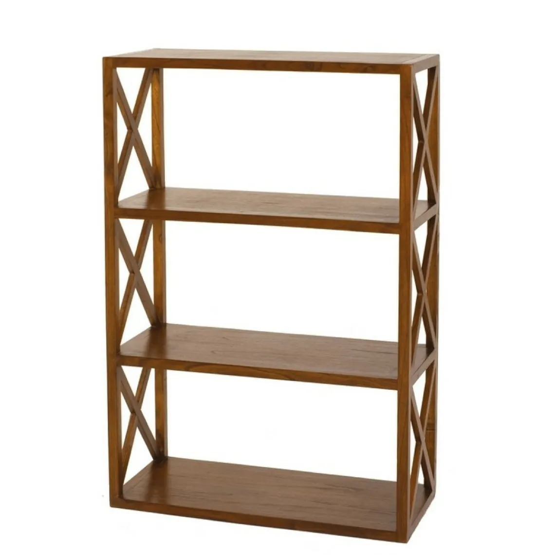 Macabane Rangement croisillons 3 niveaux en bois mindi - EDEN Sale