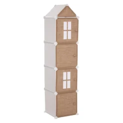 3S. x Home Rangement en colonne en jute