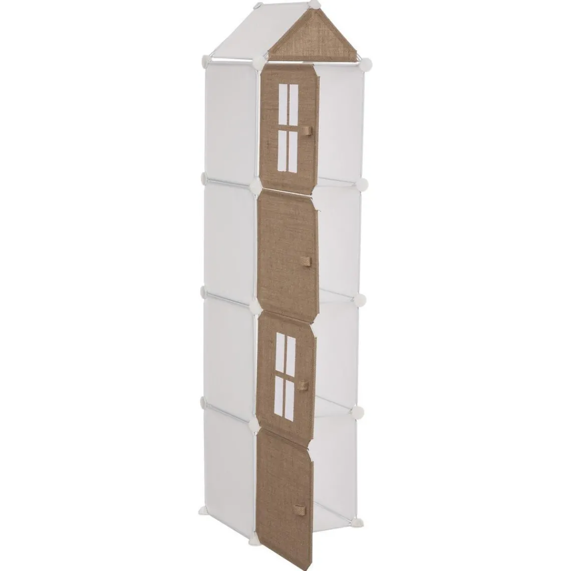 3S. x Home Rangement en colonne en jute
