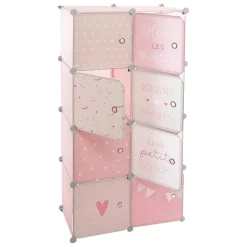 3S. x Home Rangement Penderie Rose Online