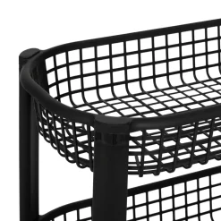 3S. x Home Resserre paniers 4 niveaux noir Hot