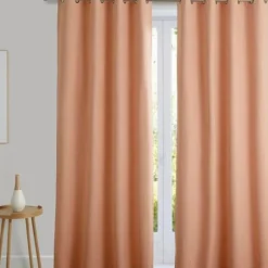 Becquet Rideau à oeillets occultant thermique natté - Rose Online