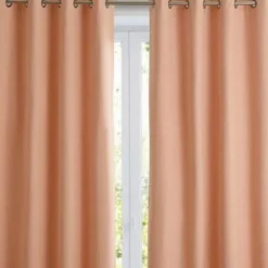 Becquet Rideau à oeillets occultant thermique natté - Rose Online