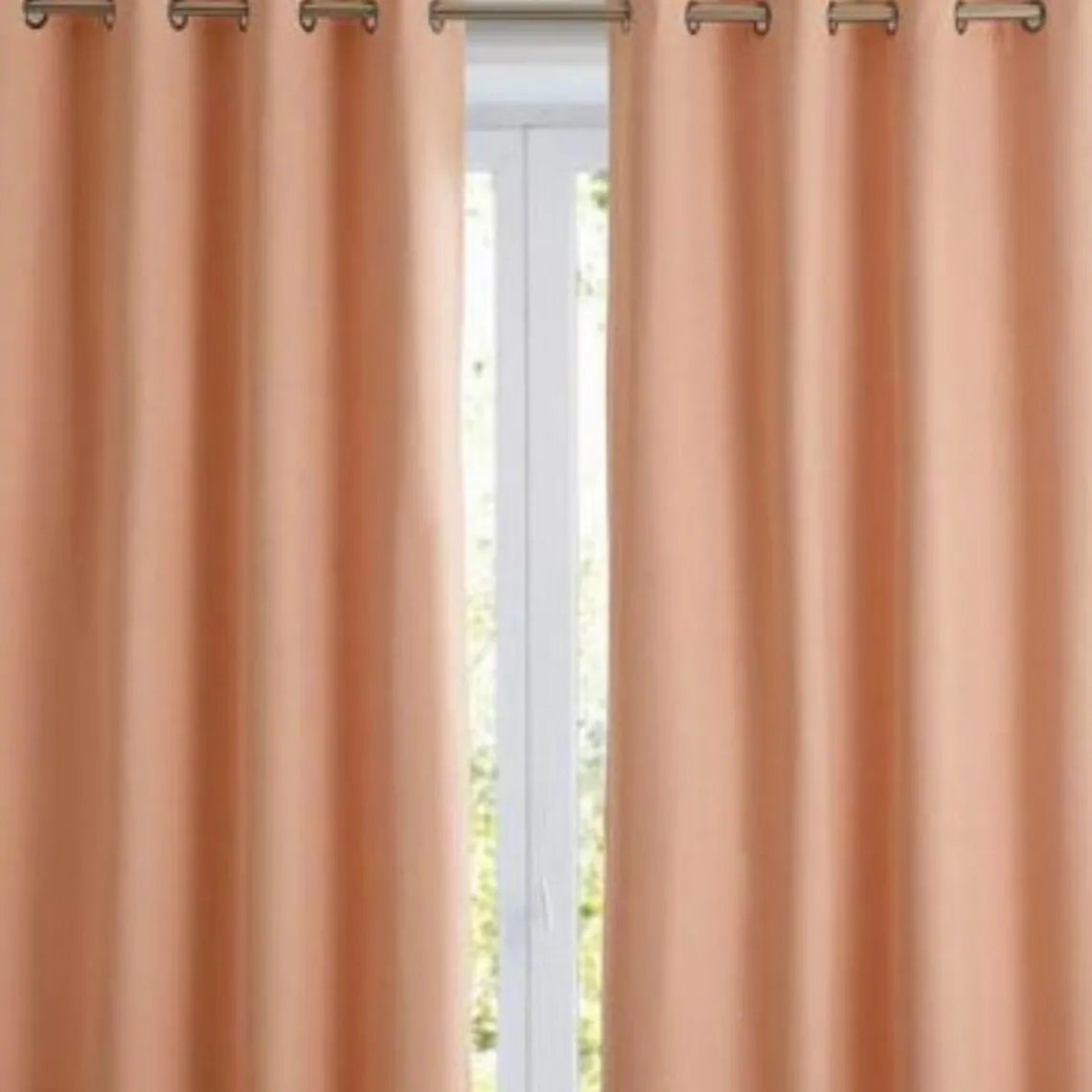 Becquet Rideau à oeillets occultant thermique natté - Rose Online
