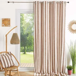 3S. x Home Rideau ameublement coton flamme 140x260 - Terracotta New