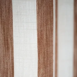 3S. x Home Rideau ameublement coton flamme 140x260 - Terracotta New