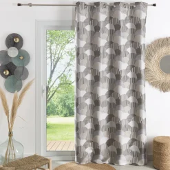 3S. x Home Rideau ameublement en jacquard 140x260 ASIA - lin Best