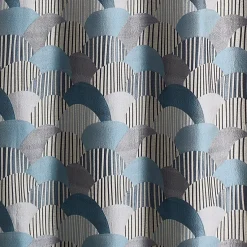 3S. x Home Rideau ameublement en jacquard 140x260 ASIA - artique Bleu New