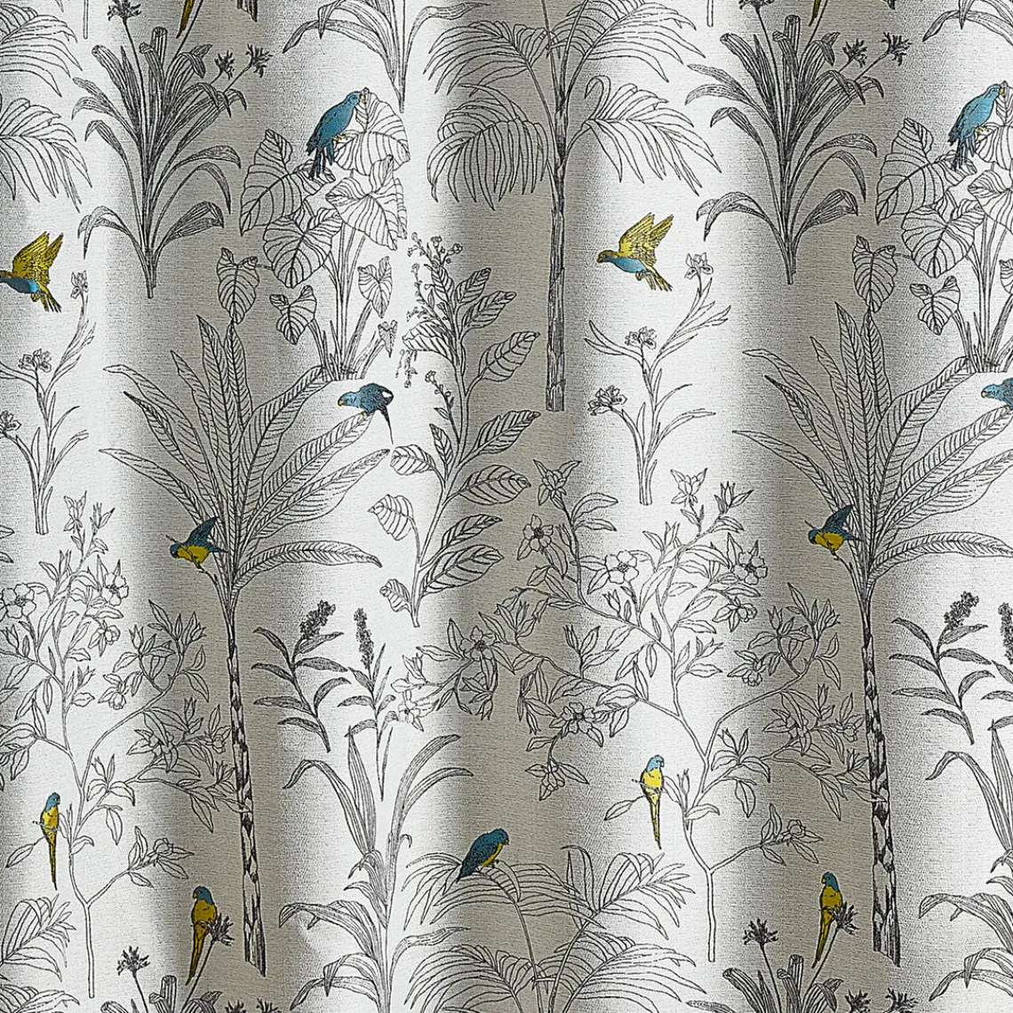 3S. x Home Rideau ameublement jacquard 140x260 RIO - bleu Outlet