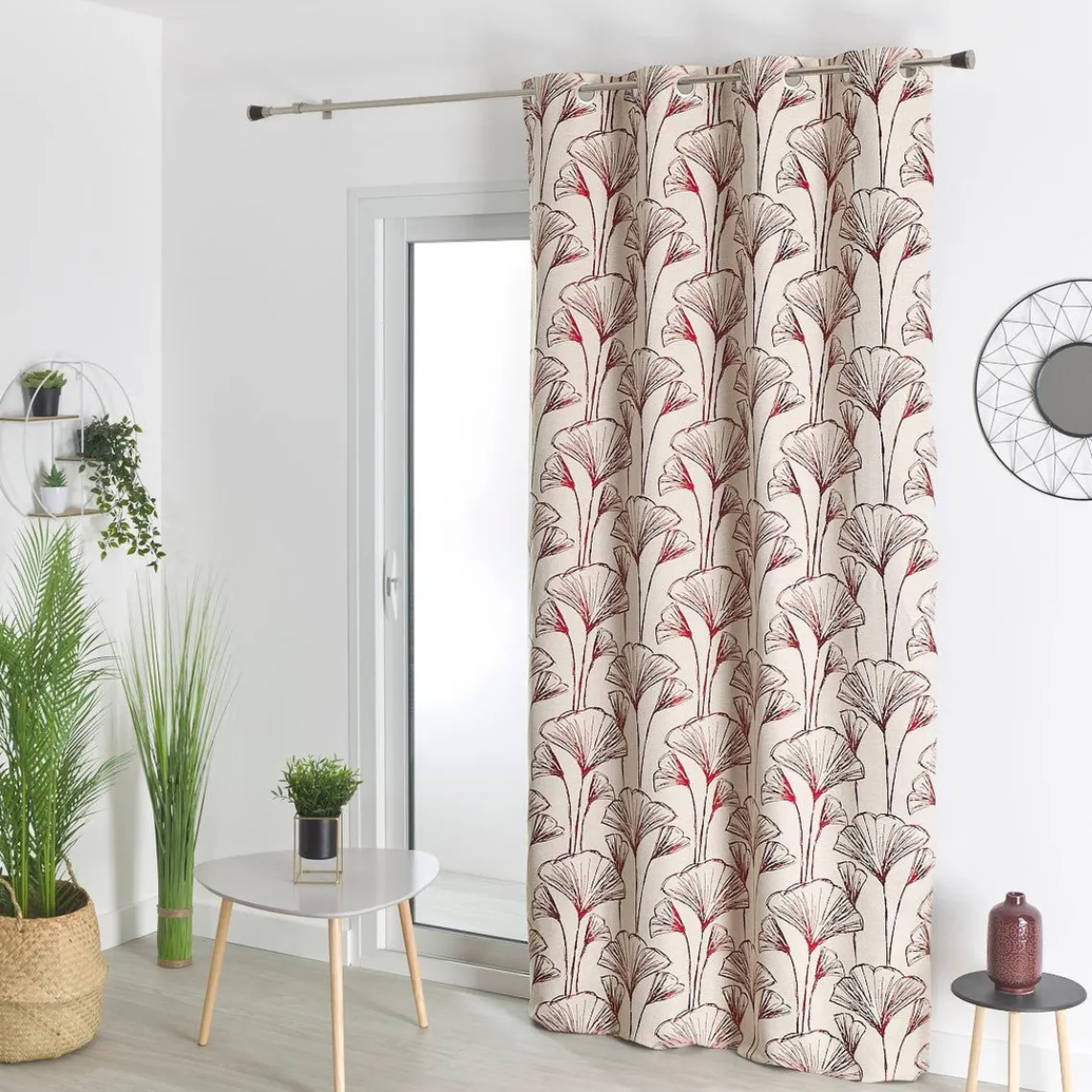 3S. x Home RIDEAU AMEUBLEMENT JACQUARD--140X260 Bordeaux Hot