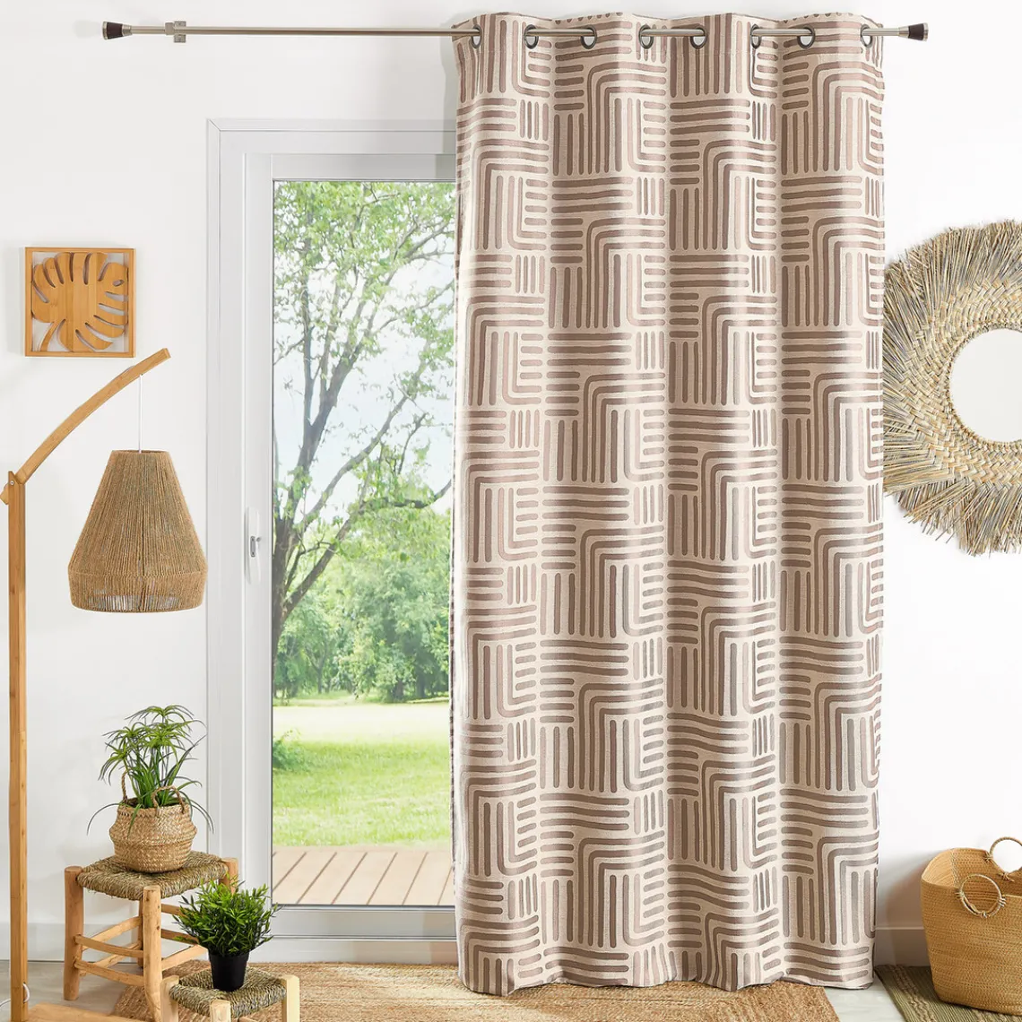3S. x Home Rideau ameublement jacquard 140x260 HALI - lin Hot
