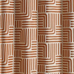 3S. x Home Rideau ameublement jacquard 140x260 HALI - Terracotta Outlet