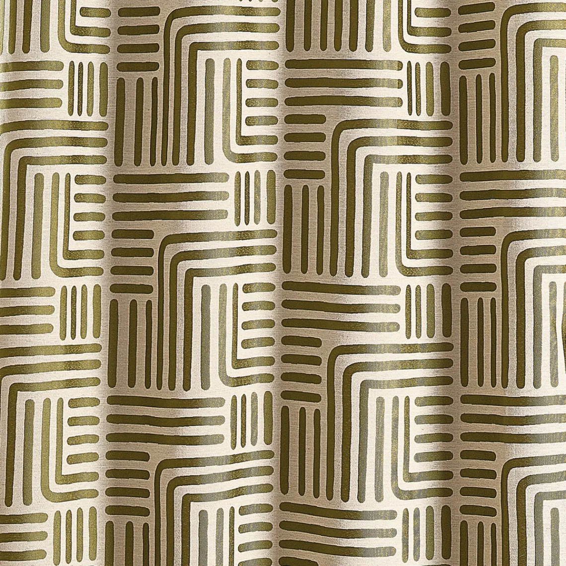 3S. x Home Rideau ameublement jacquard 140x260 HALI - Kaki Sale