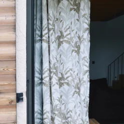 3S. x Home Rideau ameublement jacquard chenille 140x260 VEDILLIA - blanc Outlet