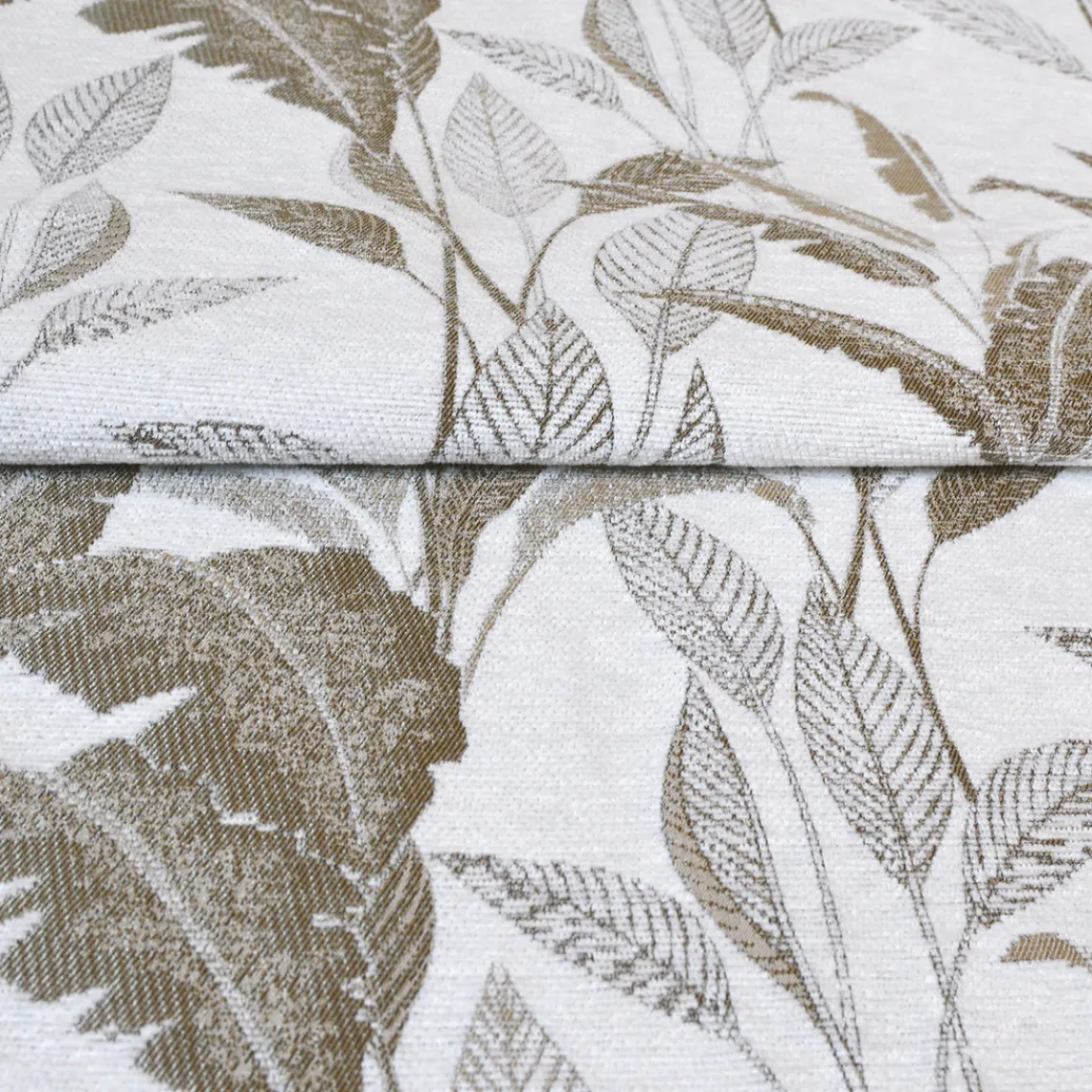 3S. x Home Rideau ameublement jacquard chenille 140x260 VEDILLIA - blanc Outlet