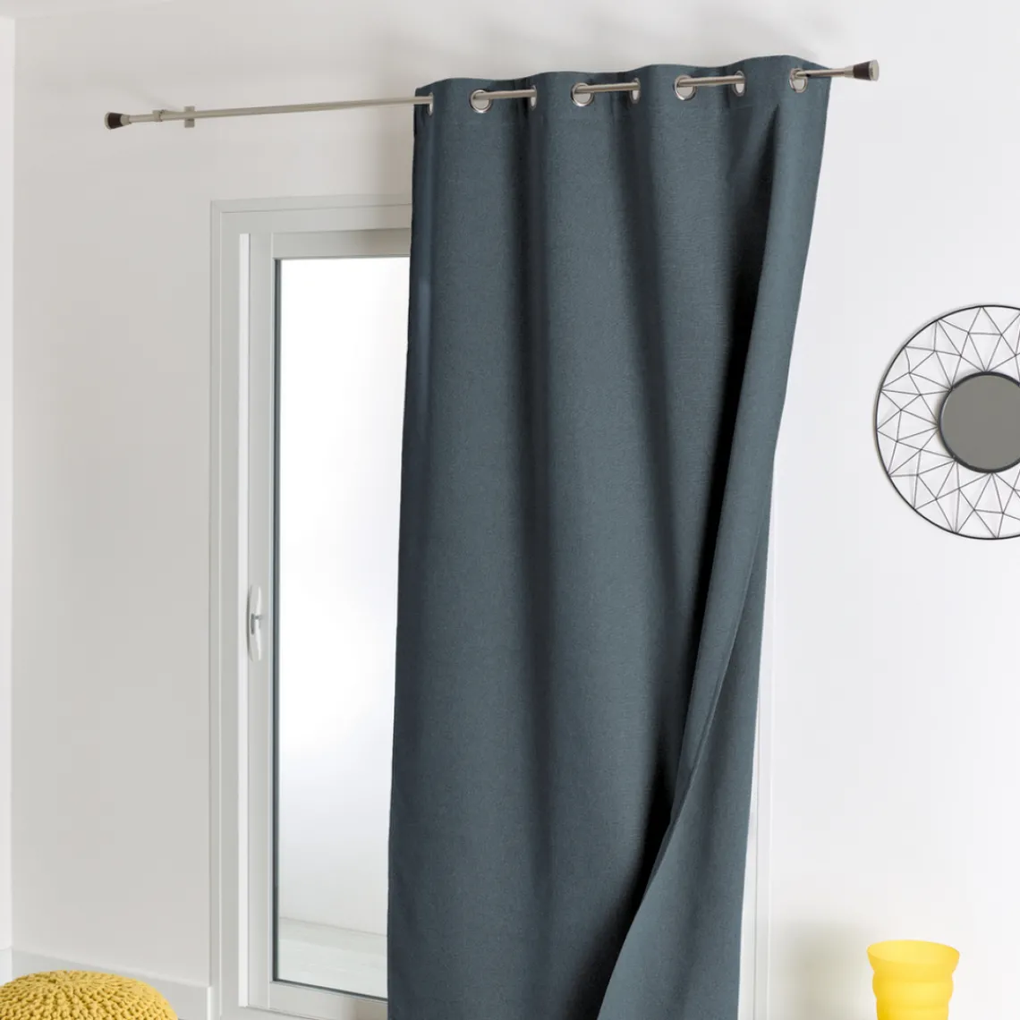 3S. x Home Rideau Ameublement Occultant Double Face 135x260 - Anthracite Online
