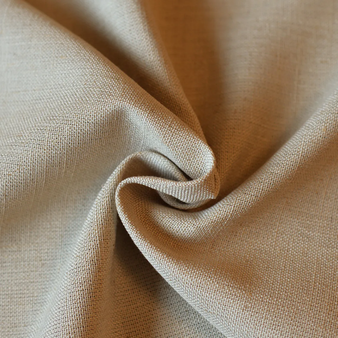 3S. x Home Rideau ameublement uni en polylin 140x260 EDEN - naturel Outlet