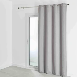 3S. x Home Rideau d'Ameublement Occultant 140X260 cm NOCTURNE Gris